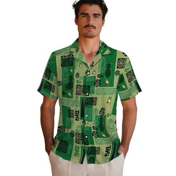 Hawaiian Flower Shirt Tribal Symbols Hawaiian Shirt High quality