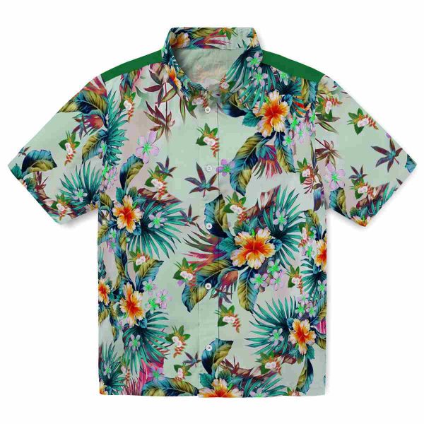 Hawaiian Flower Shirt Tropical Foliage Hawaiian Shirt Best selling