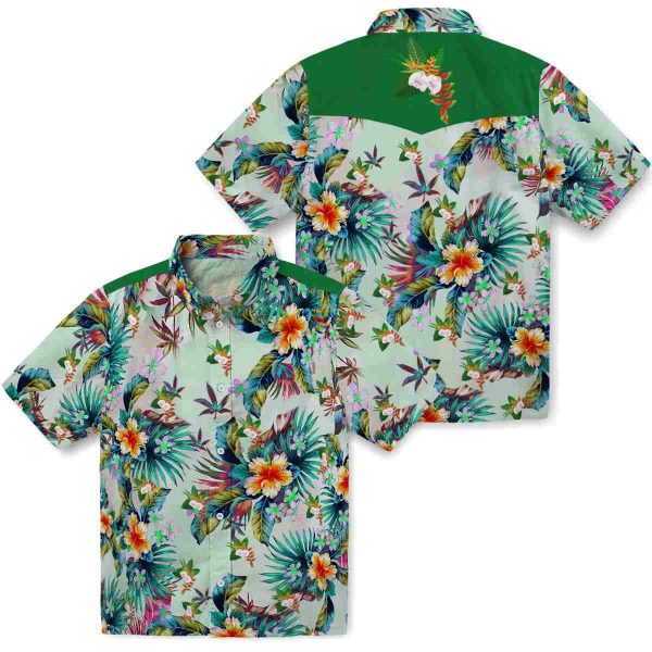 Hawaiian Flower Shirt Tropical Foliage Hawaiian Shirt Latest Model