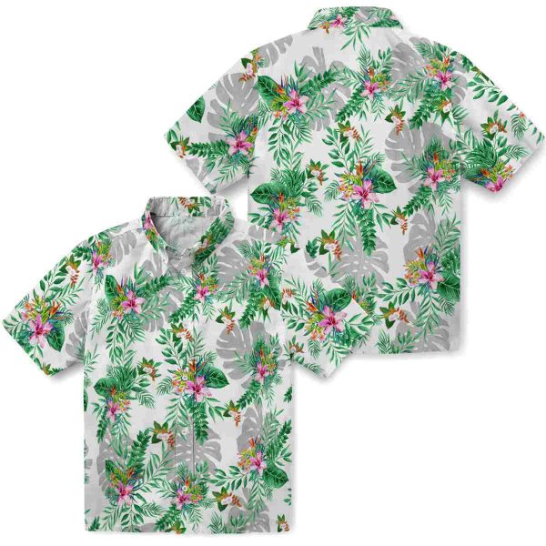 Hawaiian Flower Shirt Tropical Leaves Hawaiian Shirt Latest Model