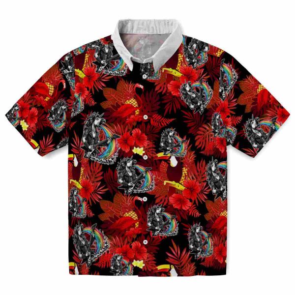 Heavy Metal Floral Toucan Hawaiian Shirt Best selling