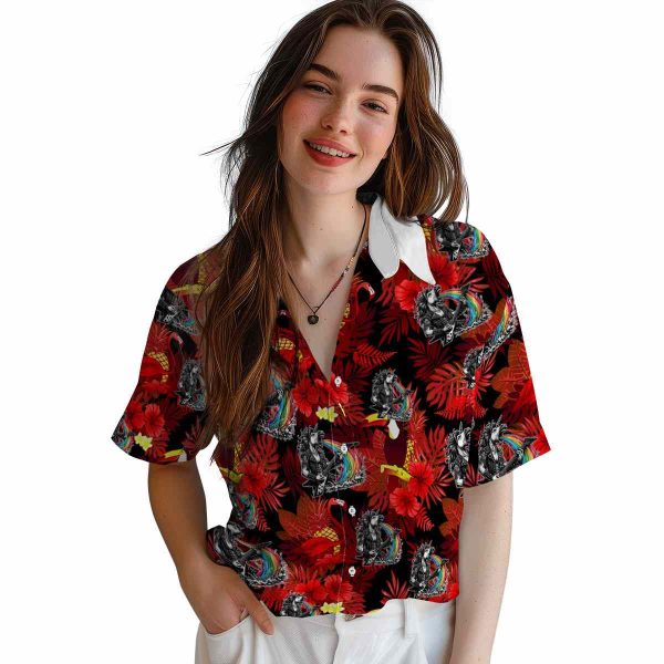 Heavy Metal Floral Toucan Hawaiian Shirt Trendy