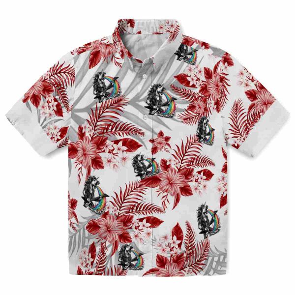 Heavy Metal Hibiscus Palm Leaves Hawaiian Shirt Best selling