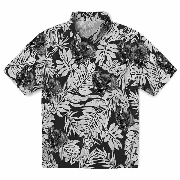 Heavy Metal Monstera Leaf Pattern Hawaiian Shirt Best selling