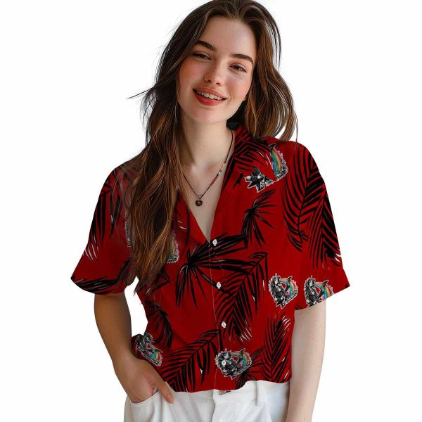 Heavy Metal Palm Leaf Hawaiian Shirt Trendy