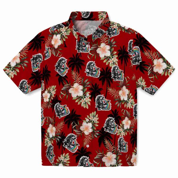 Heavy Metal Palm Tree Flower Hawaiian Shirt Best selling