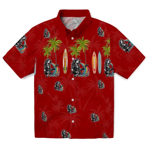 Heavy Metal Surfboard Palm Hawaiian Shirt Best selling