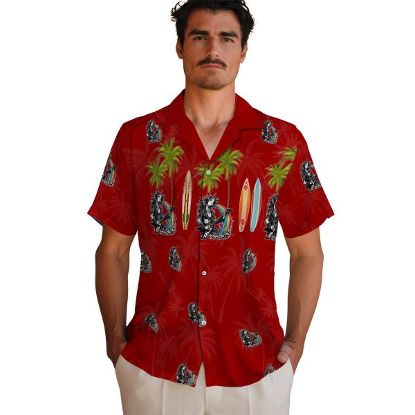 Heavy Metal Surfboard Palm Hawaiian Shirt High quality