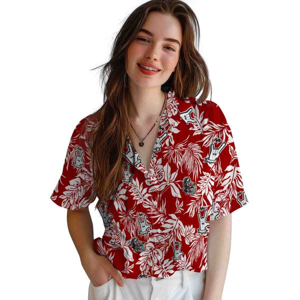 Heavy Metal Tropical Leaf Hawaiian Shirt Trendy