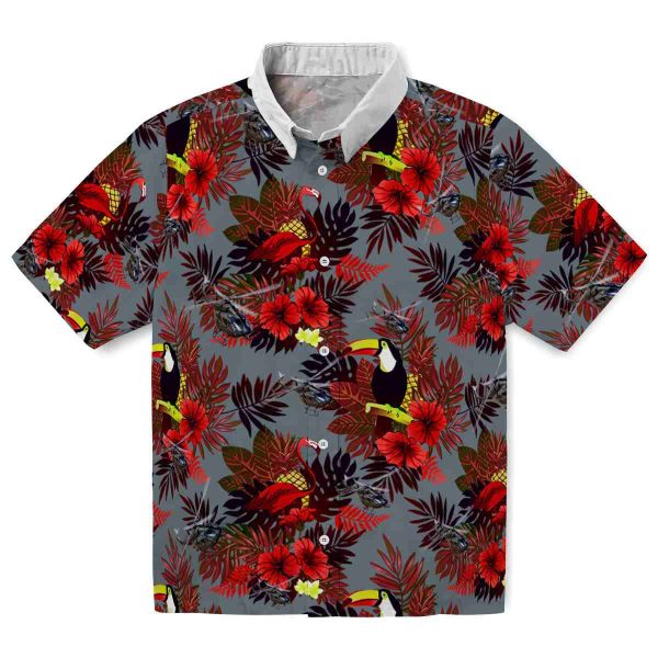 Helicopter Floral Toucan Hawaiian Shirt Best selling