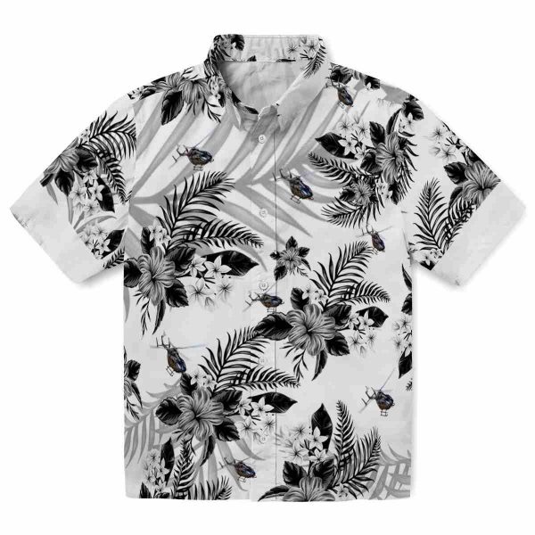 Helicopter Hibiscus Palm Leaves Hawaiian Shirt Best selling