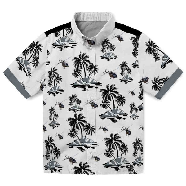 Helicopter Palm Island Print Hawaiian Shirt Best selling