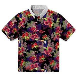 Hibiscus Floral Toucan Hawaiian Shirt Best selling