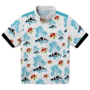 Hibiscus Palm Island Print Hawaiian Shirt Best selling