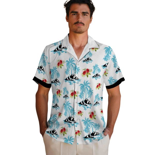 Hibiscus Palm Island Print Hawaiian Shirt High quality