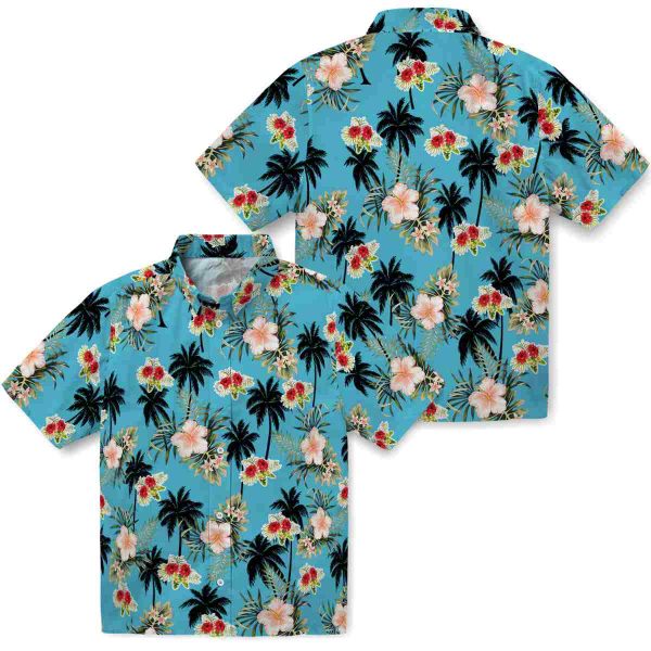 Hibiscus Palm Tree Flower Hawaiian Shirt Latest Model