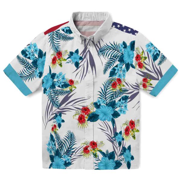 Hibiscus Patriotic Hibiscus Design Hawaiian Shirt Best selling