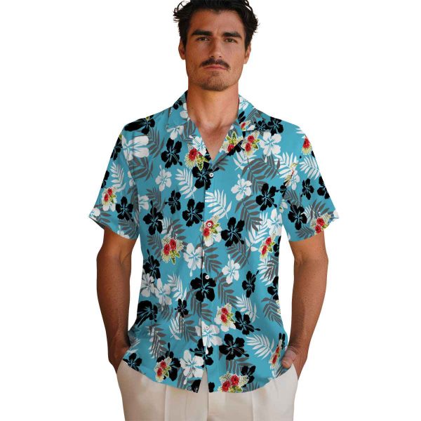 Hibiscus Tropical Floral Hawaiian Shirt High quality