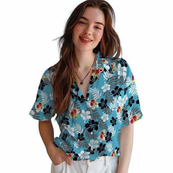 Hibiscus Tropical Floral Hawaiian Shirt Trendy