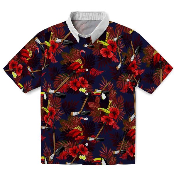 Hockey Floral Toucan Hawaiian Shirt Best selling