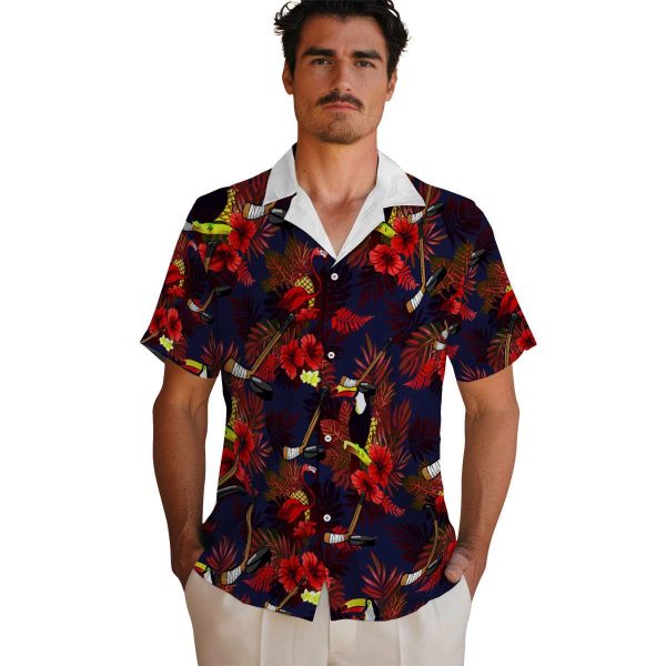 Hockey Floral Toucan Hawaiian Shirt High quality