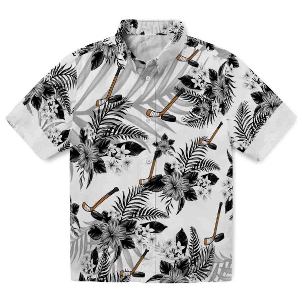 Hockey Hibiscus Palm Leaves Hawaiian Shirt Best selling