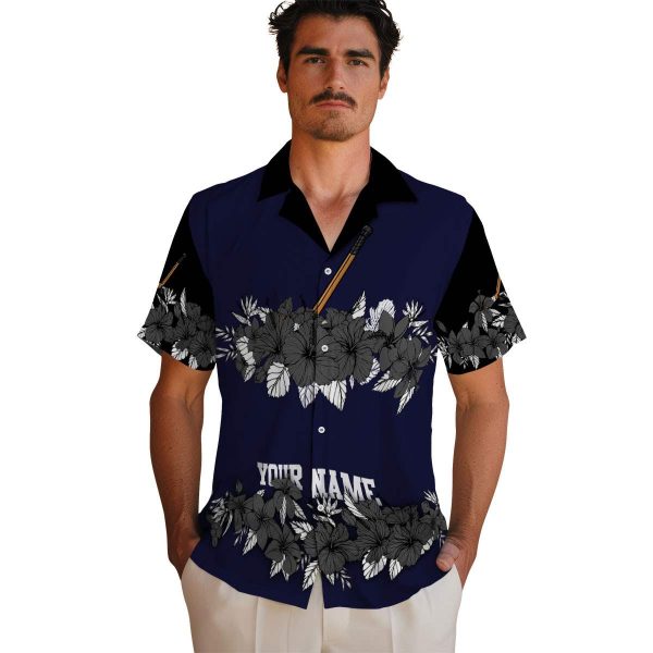 Hockey Hibiscus Stripe Hawaiian Shirt High quality