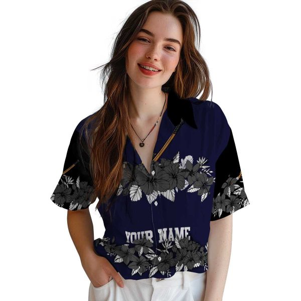 Hockey Hibiscus Stripe Hawaiian Shirt Trendy