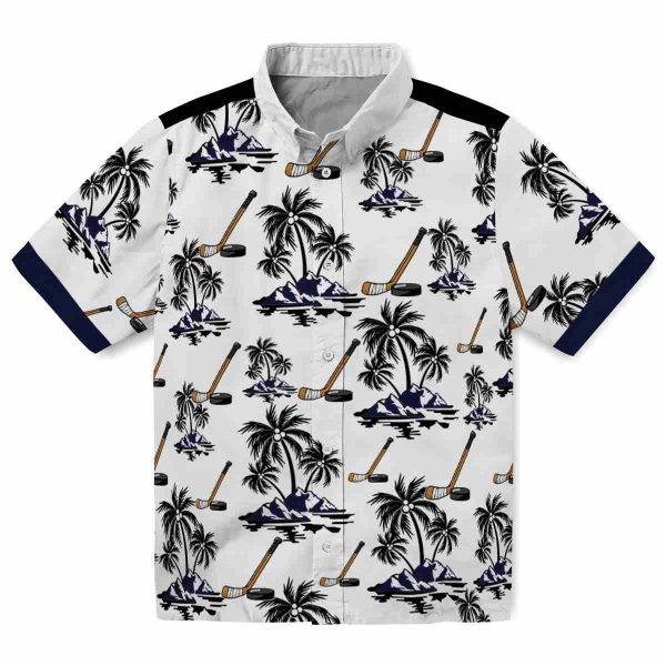 Hockey Palm Island Print Hawaiian Shirt Best selling