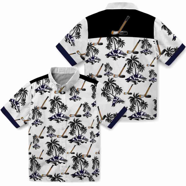 Hockey Palm Island Print Hawaiian Shirt Latest Model