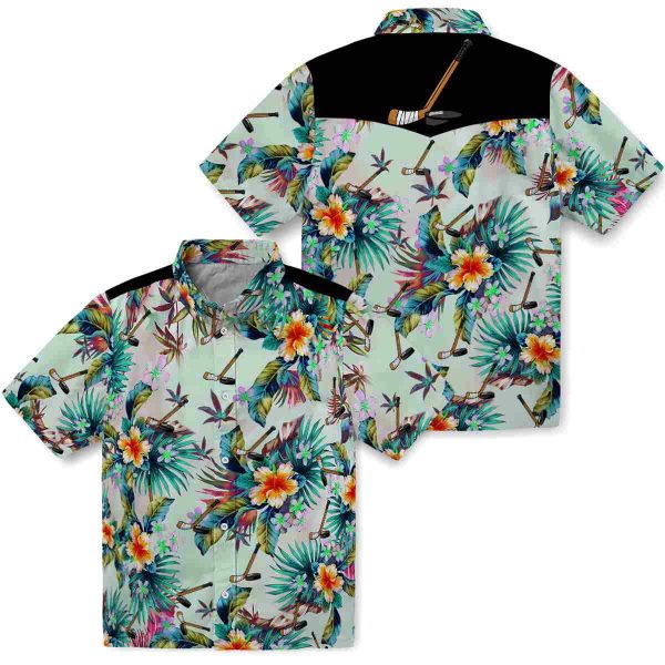 Hockey Tropical Foliage Hawaiian Shirt Latest Model