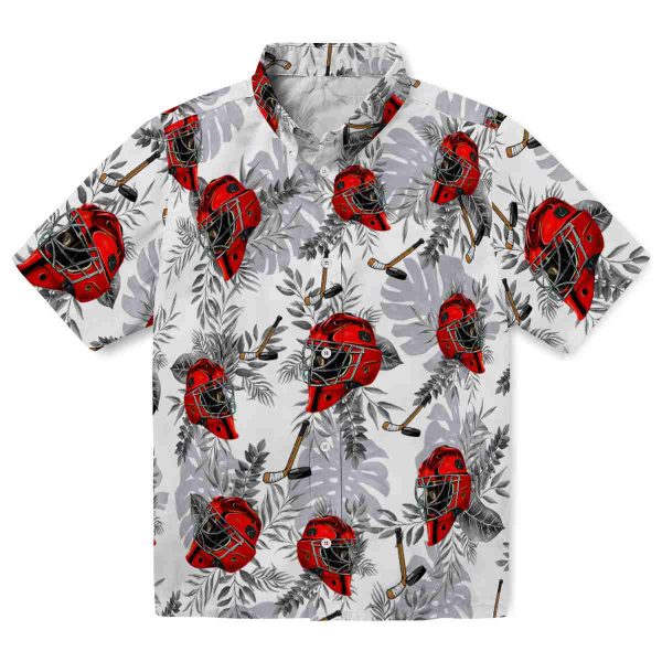 Hockey Tropical Leaves Hawaiian Shirt Best selling