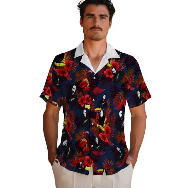 Horror Floral Toucan Hawaiian Shirt High quality