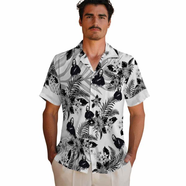 Horror Hibiscus Palm Leaves Hawaiian Shirt High quality