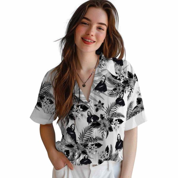 Horror Hibiscus Palm Leaves Hawaiian Shirt Trendy