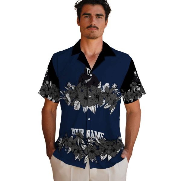 Horror Hibiscus Stripe Hawaiian Shirt High quality