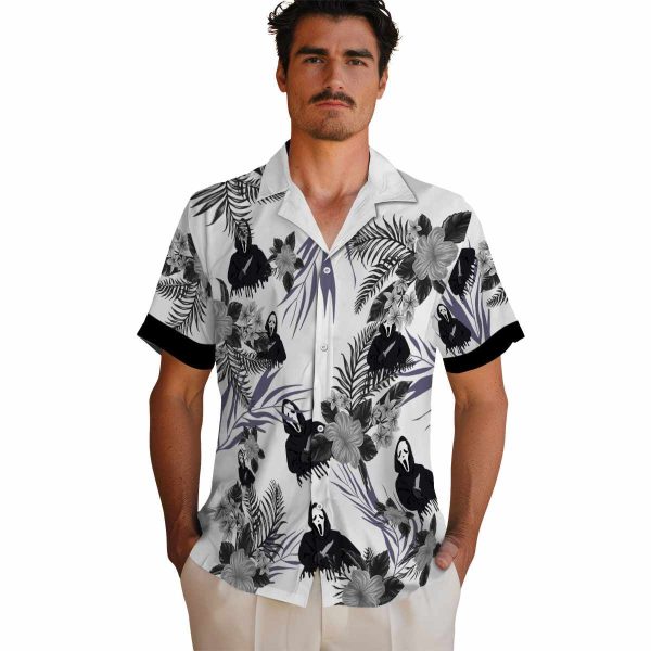 Horror Patriotic Hibiscus Design Hawaiian Shirt High quality