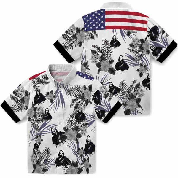 Horror Patriotic Hibiscus Design Hawaiian Shirt Latest Model