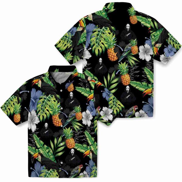 Horror Toucan Hibiscus Pineapple Hawaiian Shirt Latest Model