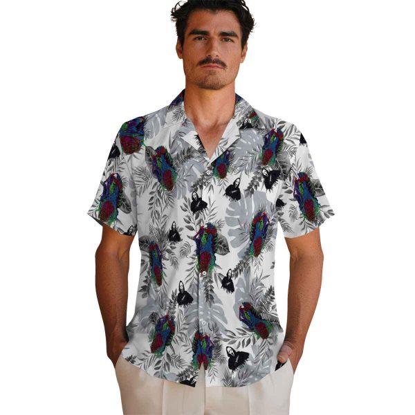 Horror Tropical Leaves Hawaiian Shirt High quality