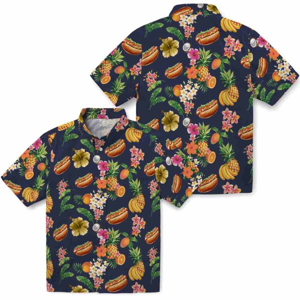 Hot Dog Hibiscus And Fruit Hawaiian Shirt Latest Model