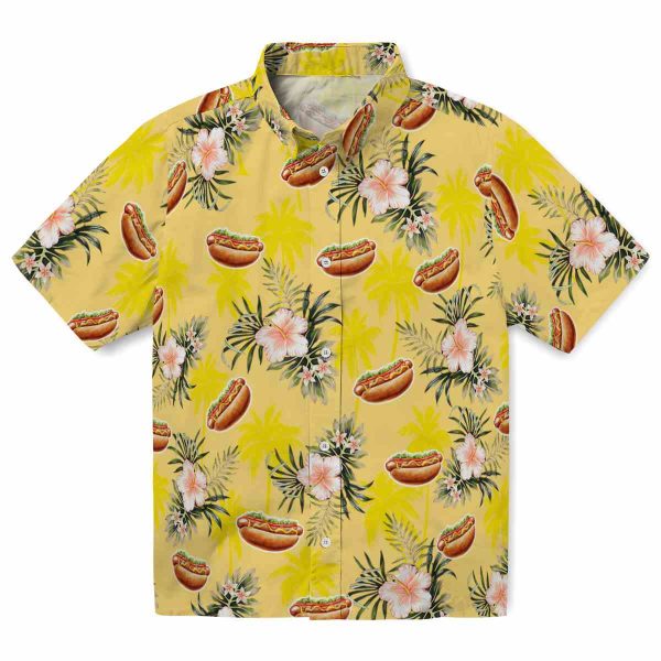 Hot Dog Palm Tree Flower Hawaiian Shirt Best selling