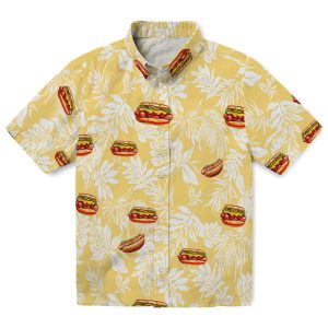 Hot Dog Tropical Leaf Hawaiian Shirt Best selling