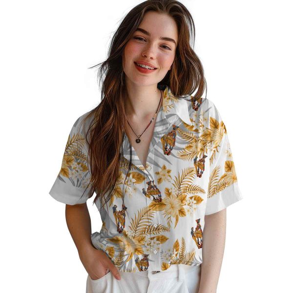 Ironworker Hibiscus Palm Leaves Hawaiian Shirt Trendy