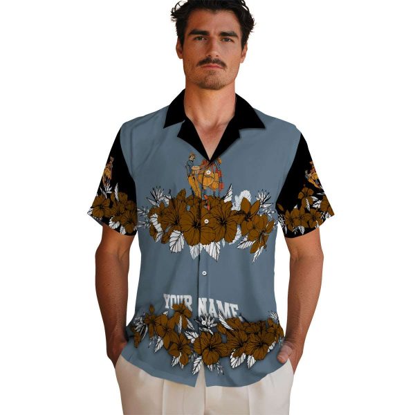 Ironworker Hibiscus Stripe Hawaiian Shirt High quality