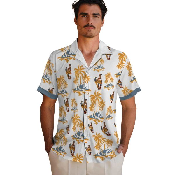 Ironworker Palm Island Print Hawaiian Shirt High quality