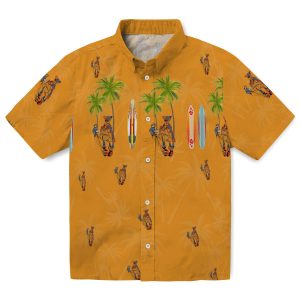 Ironworker Surfboard Palm Hawaiian Shirt Best selling