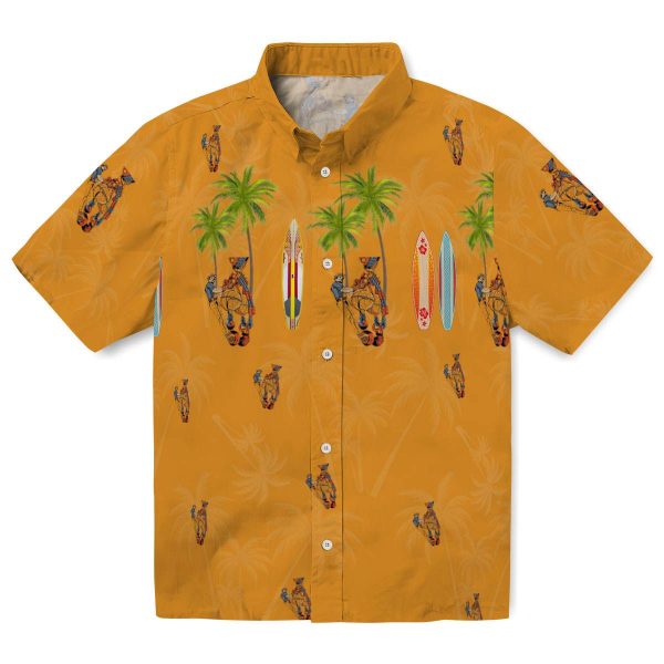 Ironworker Surfboard Palm Hawaiian Shirt Best selling