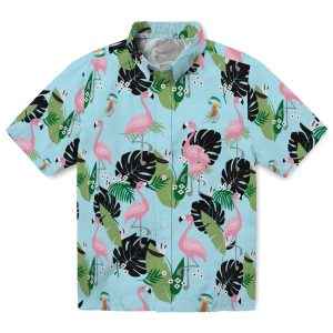 Jellyfish Flamingo Leaf Motif Hawaiian Shirt Best selling