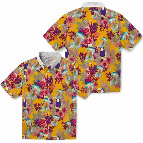 Jellyfish Floral Toucan Hawaiian Shirt Latest Model